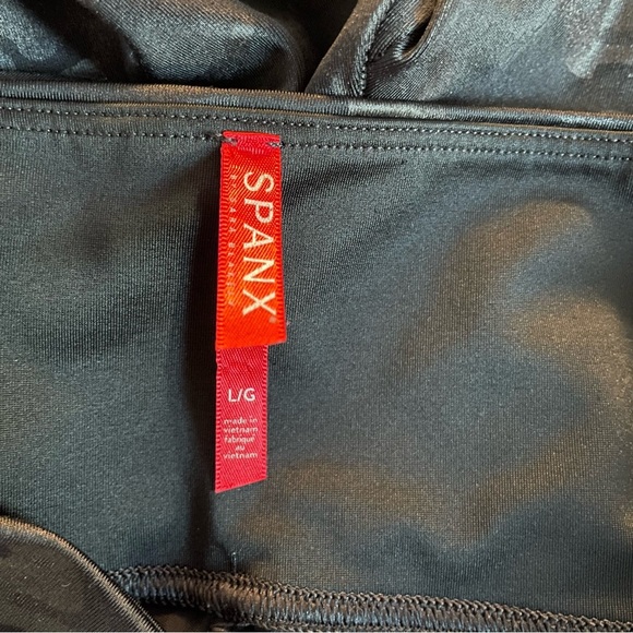 Spanx metallic camo print high waisted leggings black 20234 - Picture 13 of 16